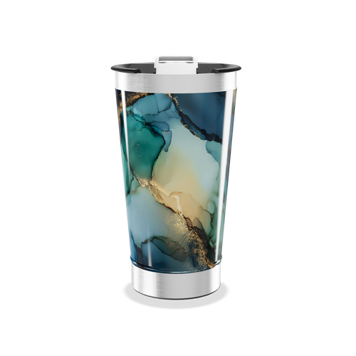 Copo Térmico - Abstrato Multicolorido aço inox