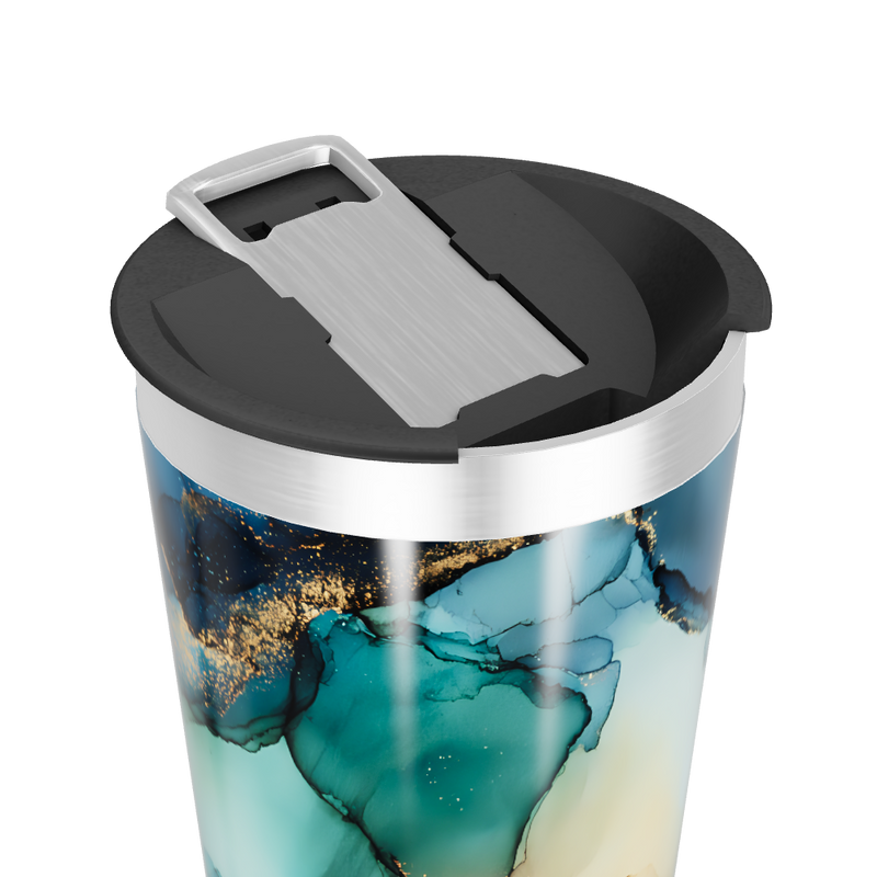 Copo Térmico - Abstrato Multicolorido aço inox