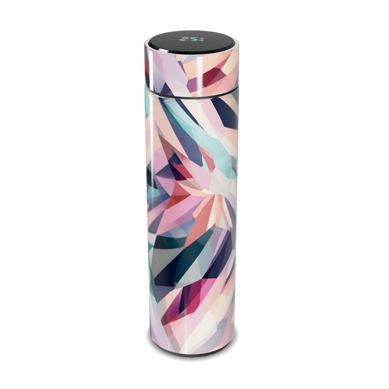 Garrafa Térmica Touch - Estampa Geométrica Colorida