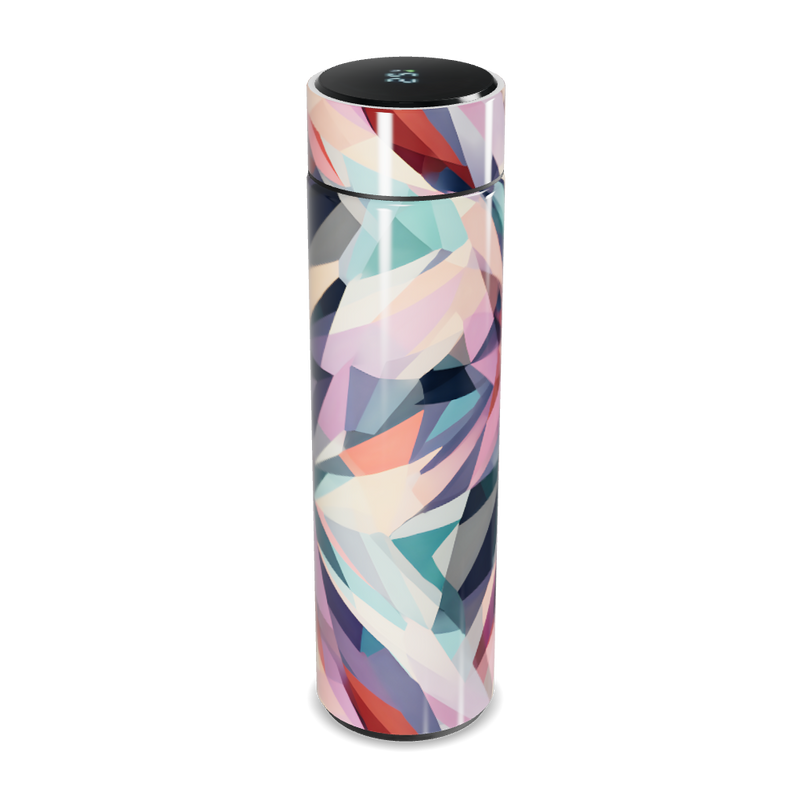 Garrafa Térmica Touch - Estampa Geométrica Colorida