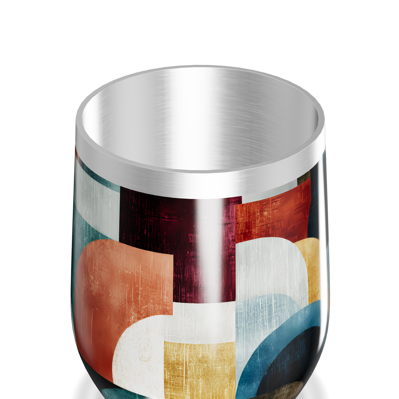 Copo Térmico Slim - Estampa Geométrica Colorida