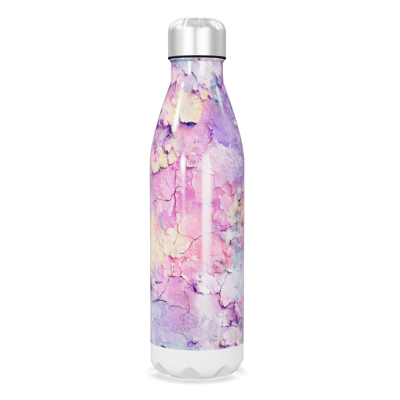 Garrafa Inox - Estampa Aquarela Rosa