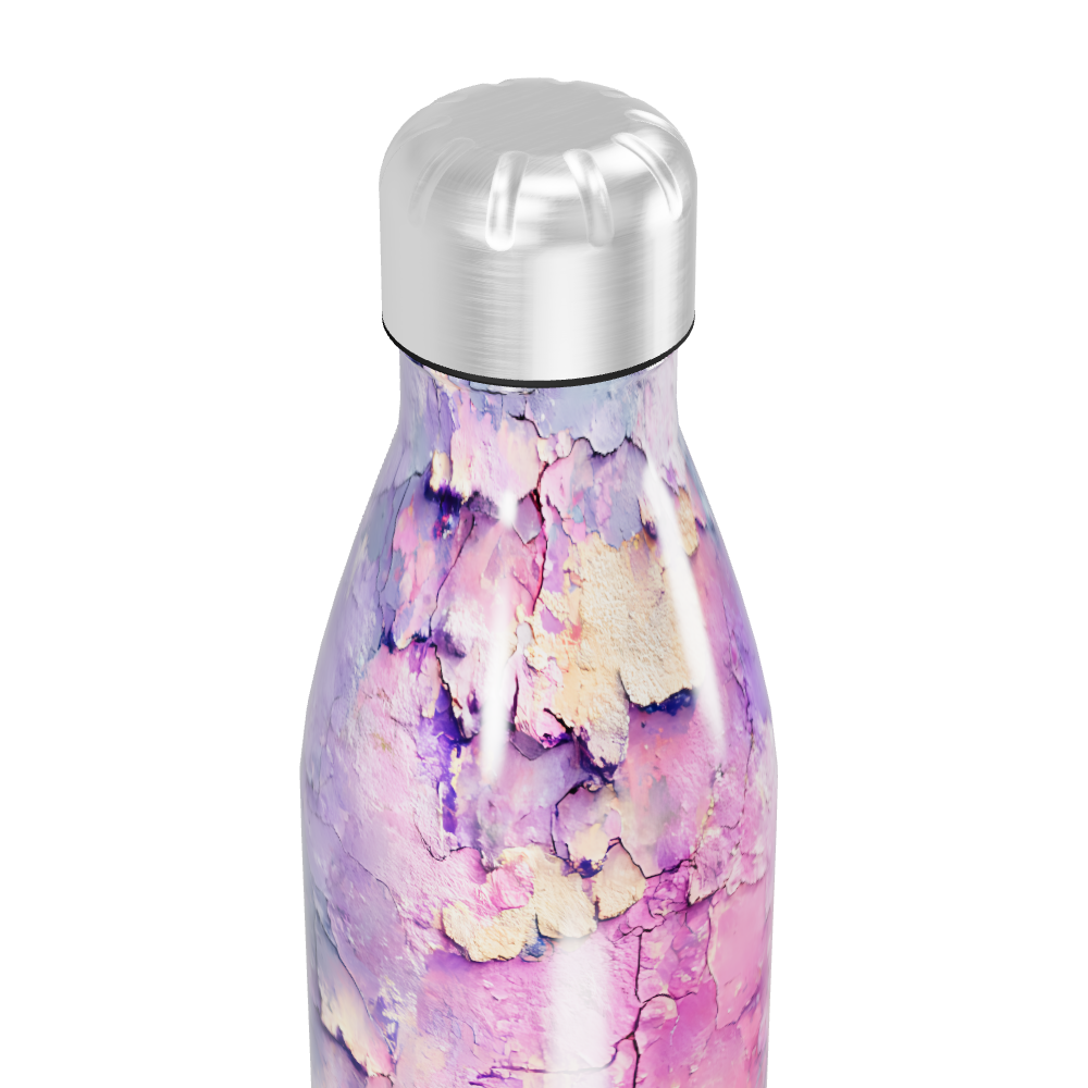Garrafa Inox - Estampa Aquarela Rosa
