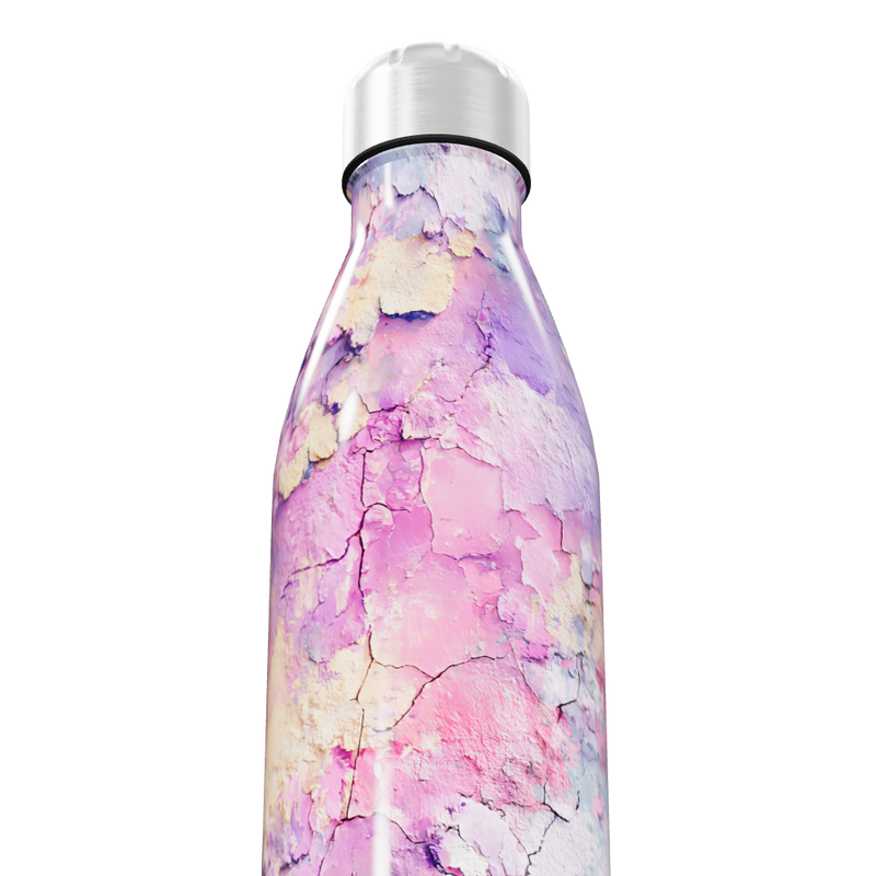 Garrafa Inox - Estampa Aquarela Rosa