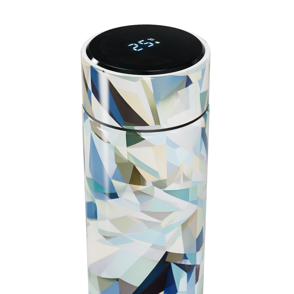 Garrafa Térmica Touch - Estampa Geométrica Colorida