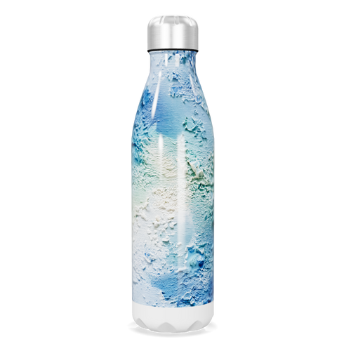 Garrafa Inox - Estampa Azul Branca