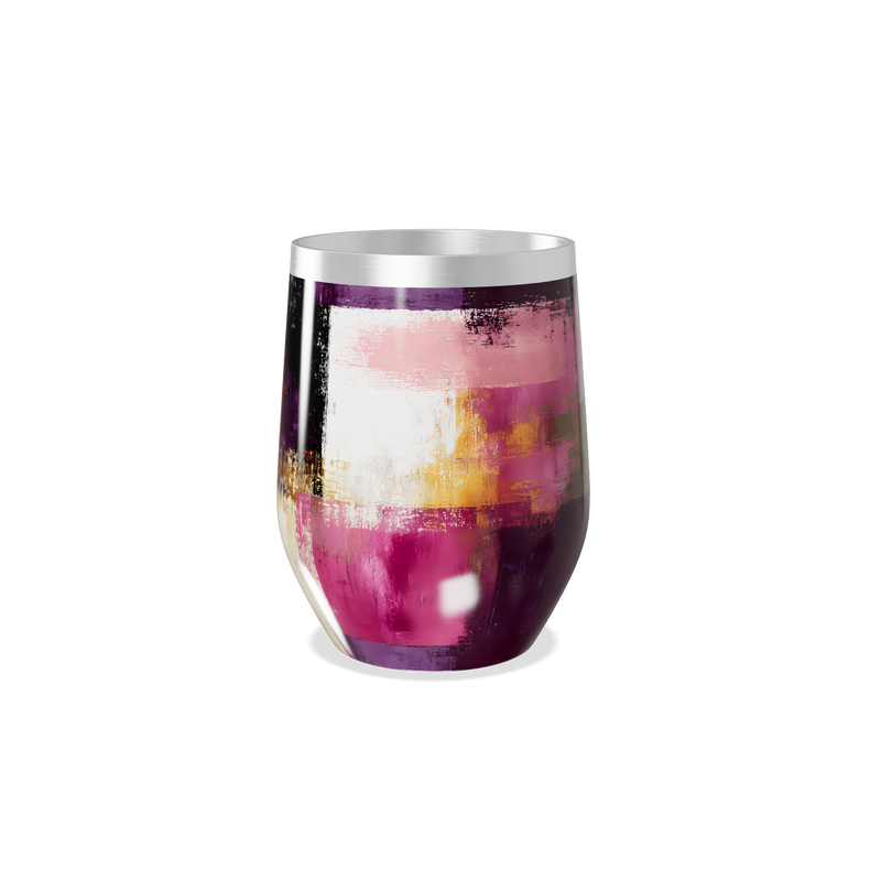 Copo Térmico Slim - Colorido Abstrato Inox