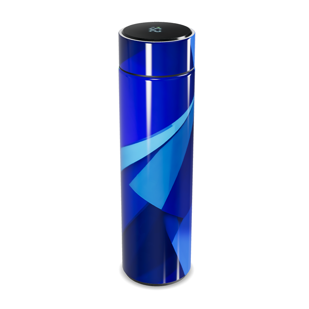 Garrafa Térmica Touch Azul - Design Moderno