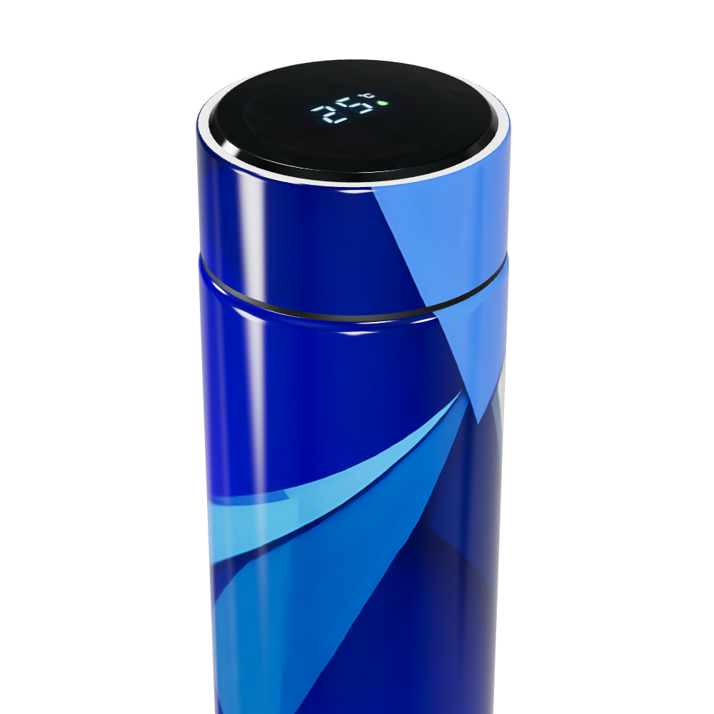 Garrafa Térmica Touch Azul - Design Moderno