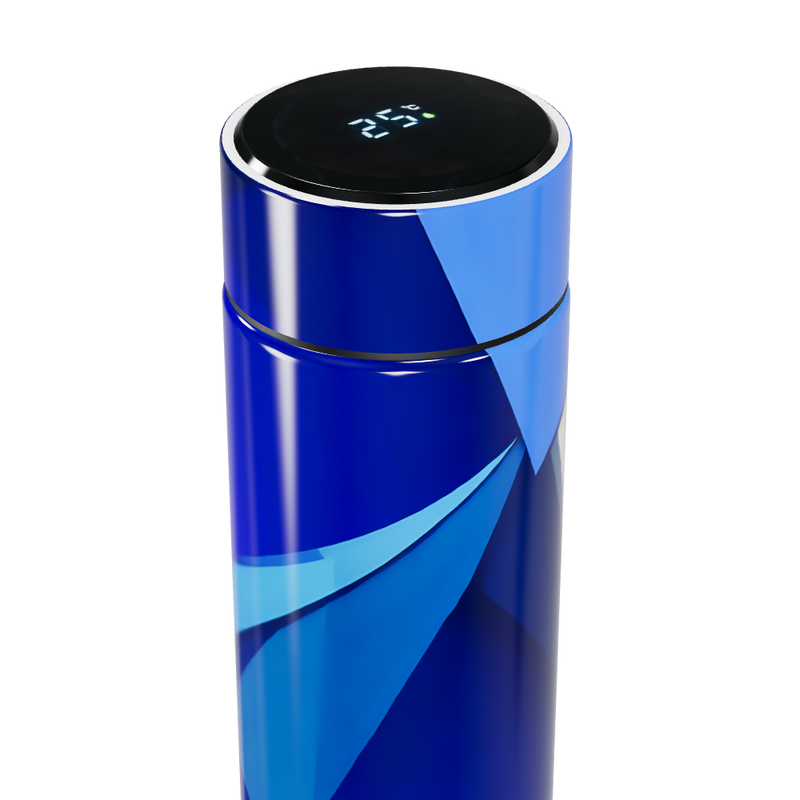 Garrafa Térmica Touch Azul - Design Moderno