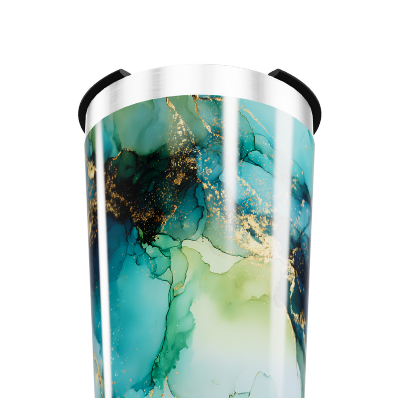 Copo Térmico - Mármore Verde Azul
