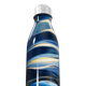 Garrafa Inox Azul - Design Ondulado