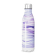 Garrafa Inox - Roxa com Estampa Marmorizada