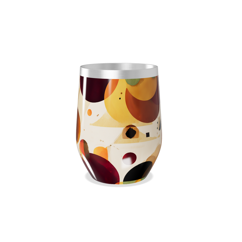 Copo Térmico Slim - Colorido com Estampa Abstrata