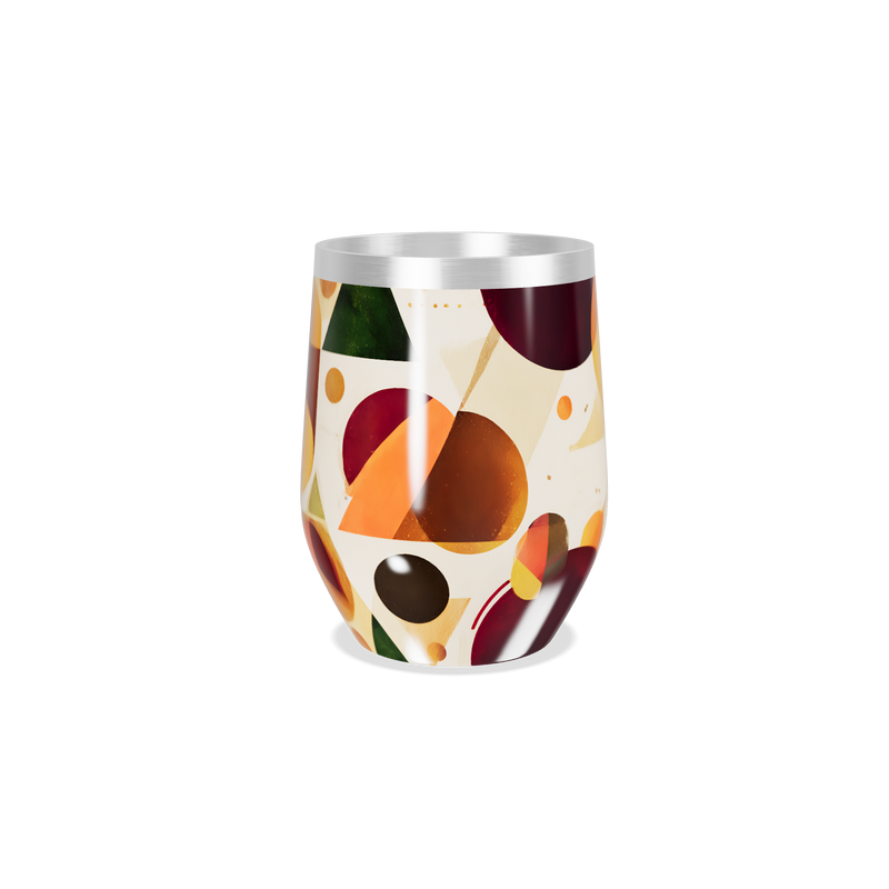 Copo Térmico Slim - Colorido com Estampa Abstrata