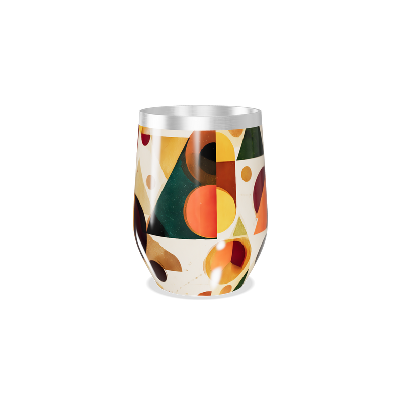 Copo Térmico Slim - Colorido com Estampa Abstrata