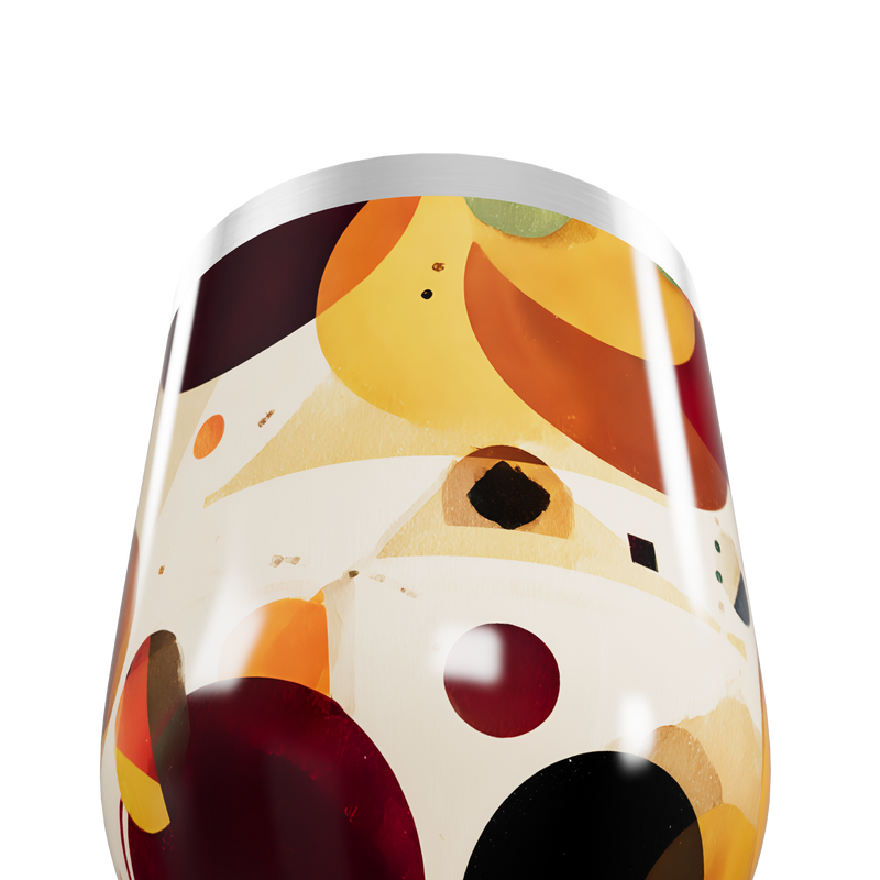 Copo Térmico Slim - Colorido com Estampa Abstrata