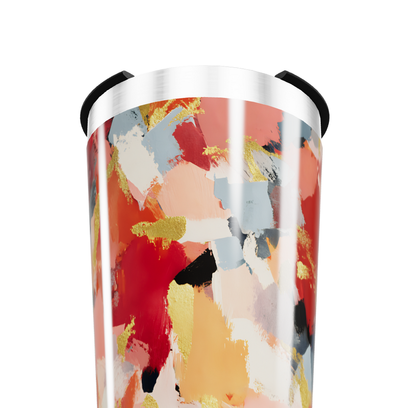 Copo Térmico - Estampa Abstrata Colorida