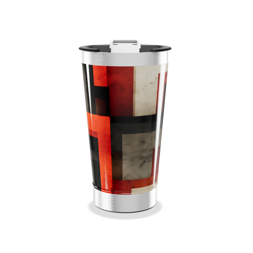 Copo Térmico - Estampa Geométrica Colorida