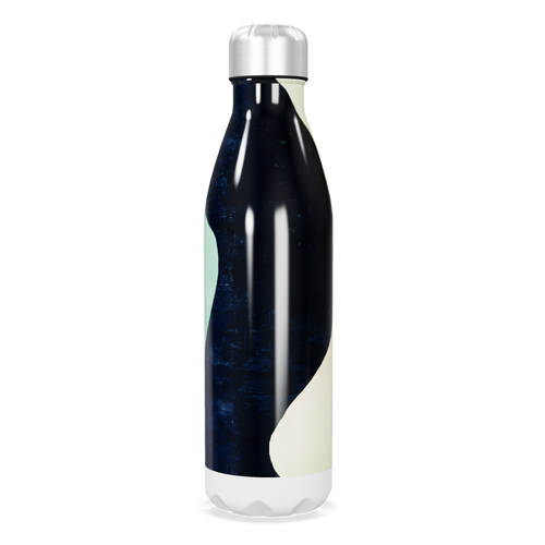 Garrafa Inox - Estampa Abstrata Azul