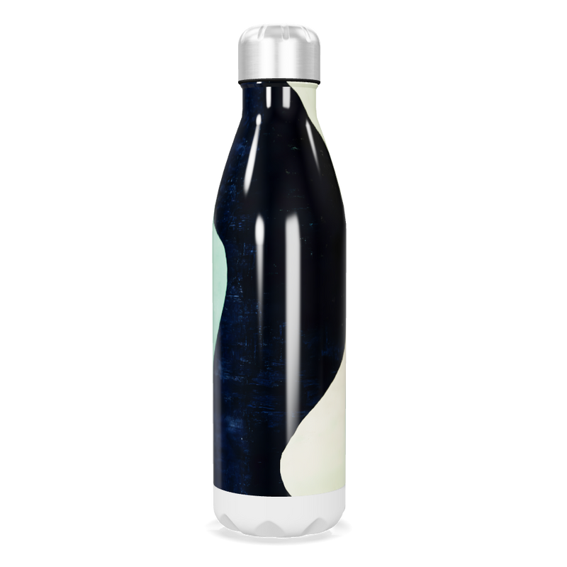 Garrafa Inox - Estampa Abstrata Azul