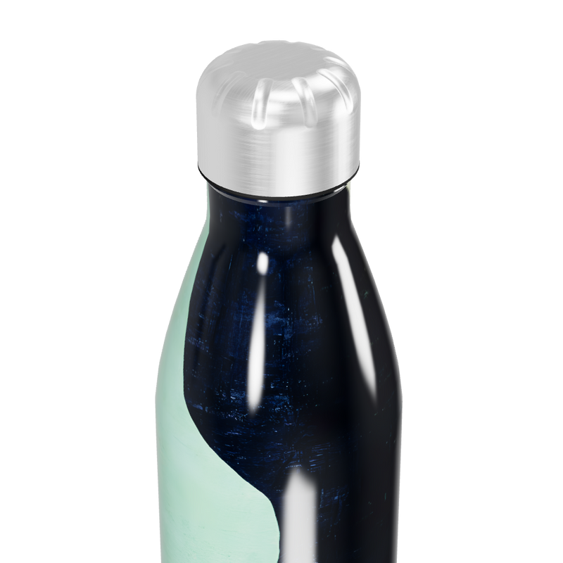 Garrafa Inox - Estampa Abstrata Azul
