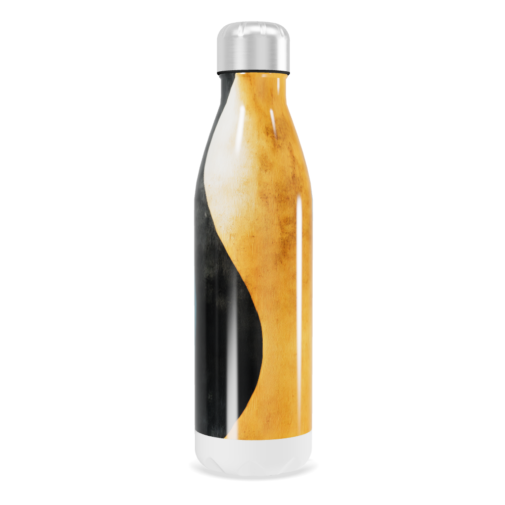 Garrafa Inox - Azul com Estampa Artística