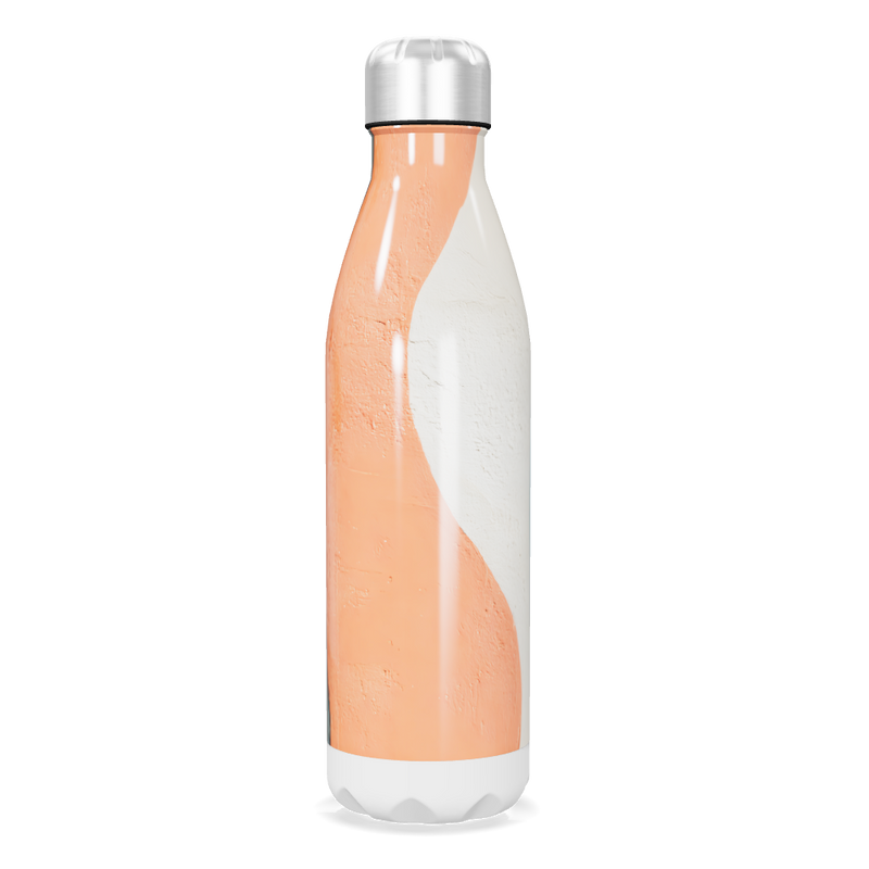 Garrafa Inox - Laranja e Branca Estriada