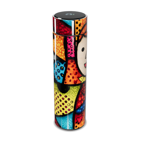 Garrafa Térmica Touch - Estampa Colorida Artística