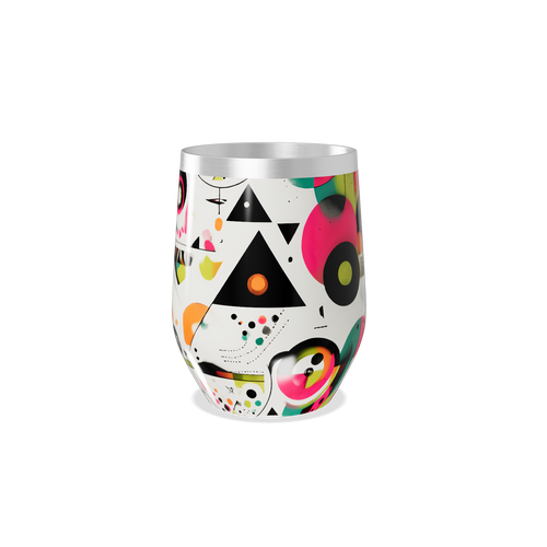 Copo Térmico Slim - Estampa Geométrica Colorida