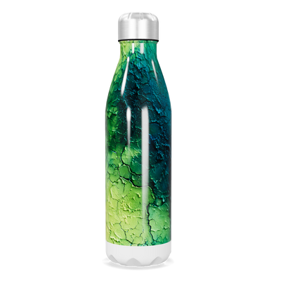 Garrafa Inox - Verde Azul Texturizada