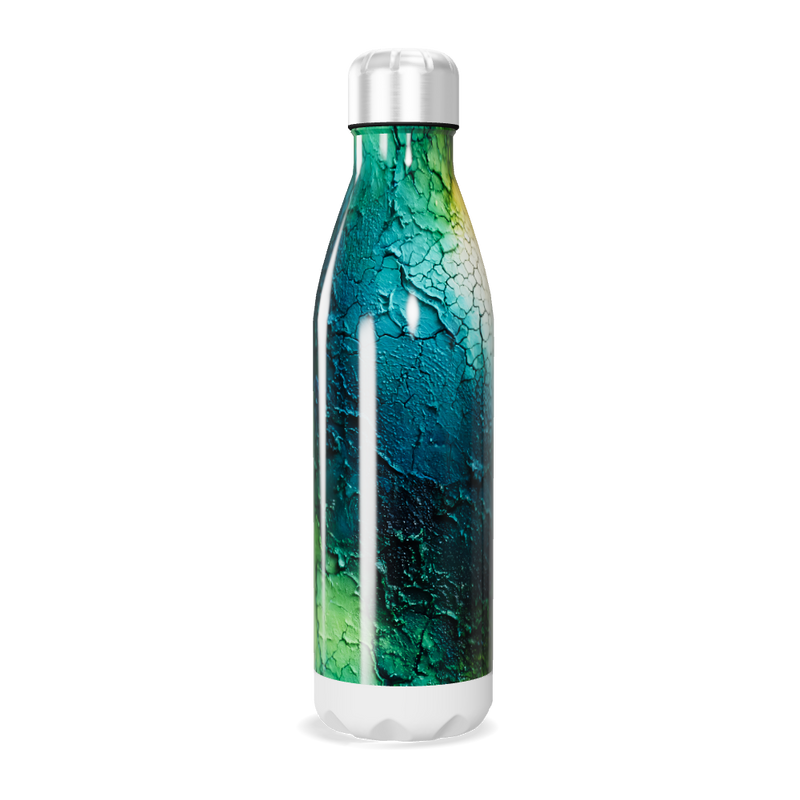 Garrafa Inox - Verde Azul Texturizada