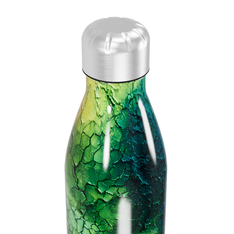 Garrafa Inox - Verde Azul Texturizada
