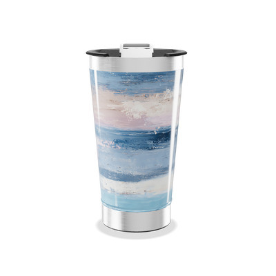 Copo Térmico - Estampa Azul e Rosa