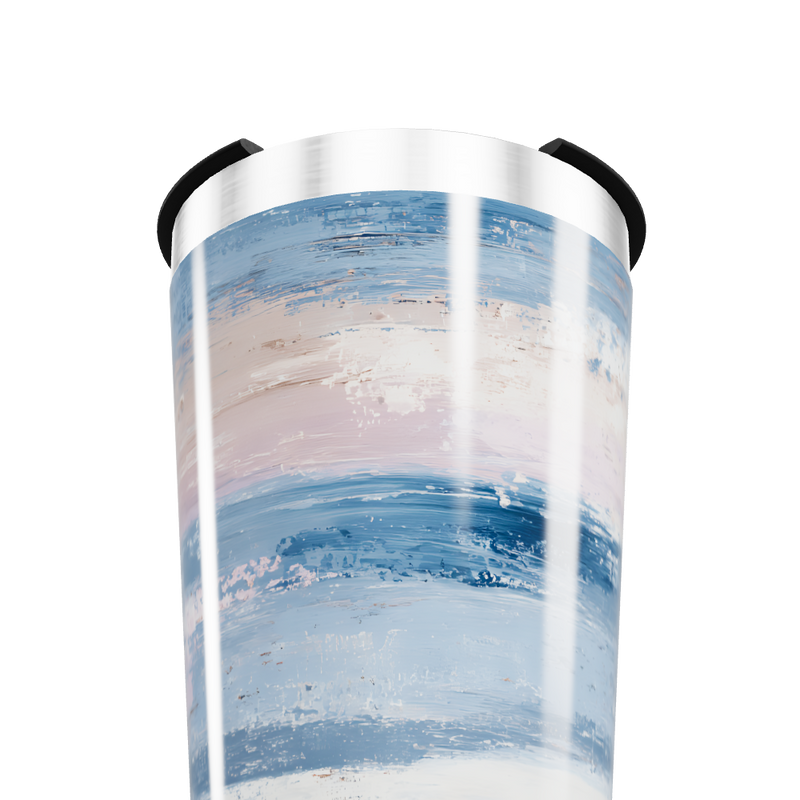 Copo Térmico - Estampa Azul e Rosa