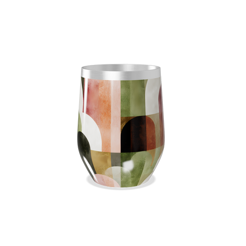 Copo Térmico Slim - Estampa Geométrica Multicolor