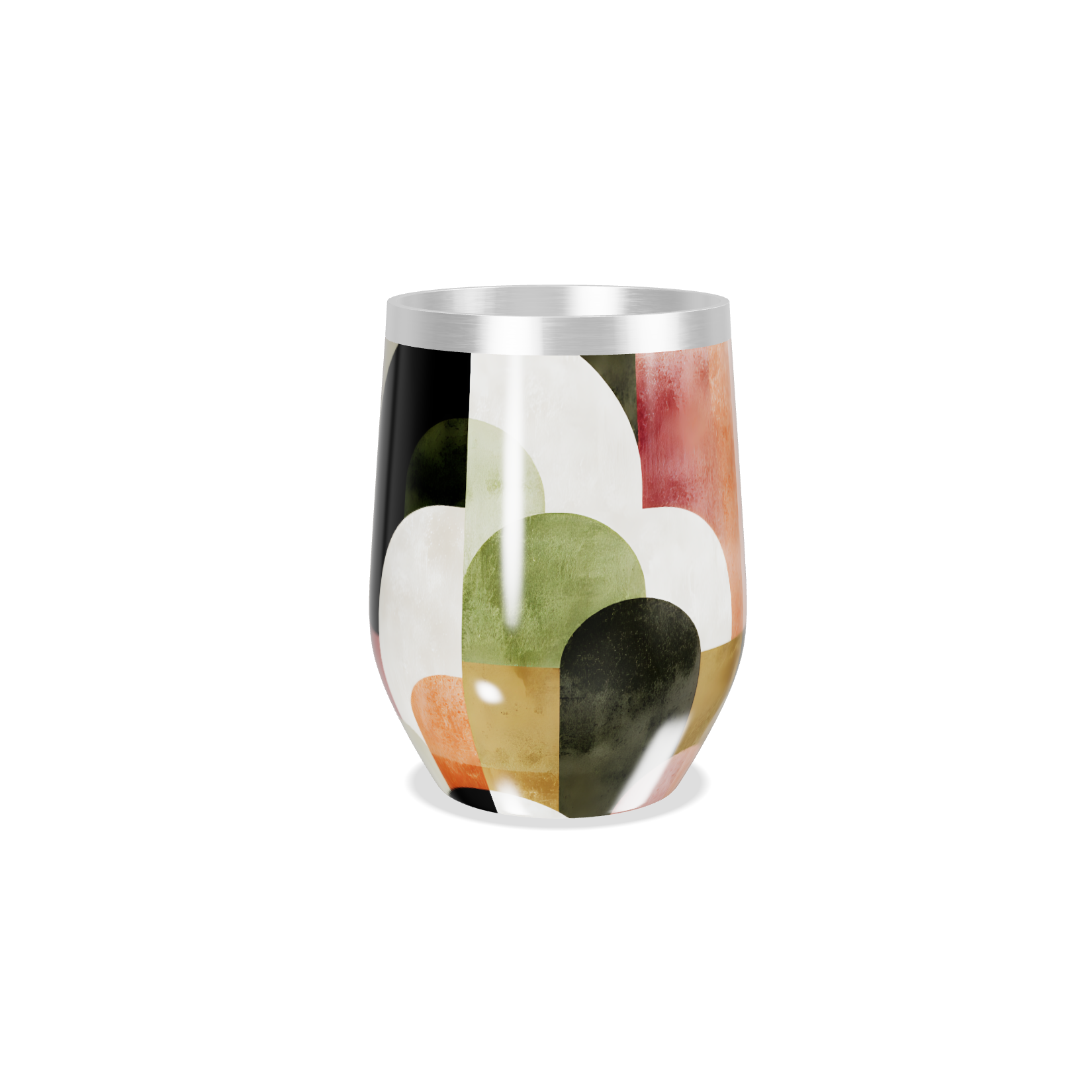 Copo Térmico Slim - Estampa Geométrica Multicolor