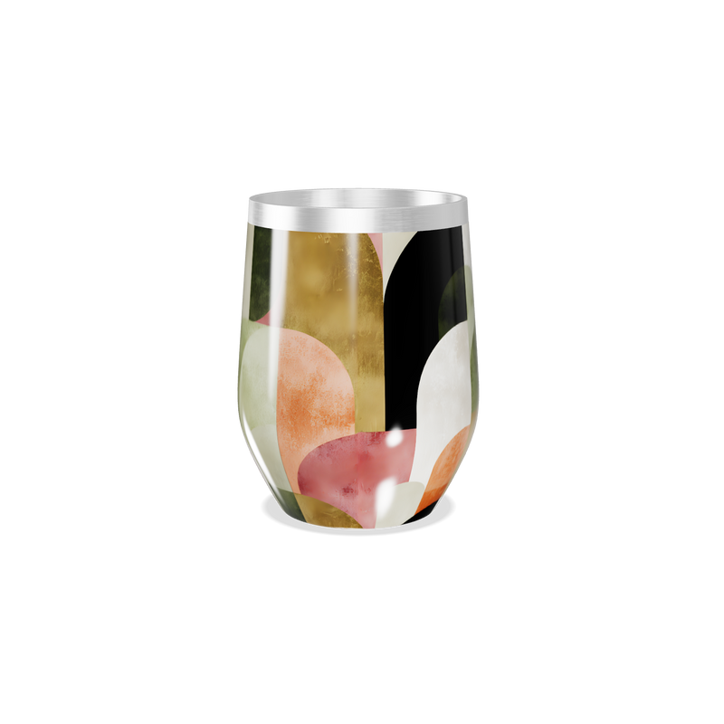 Copo Térmico Slim - Estampa Geométrica Multicolor