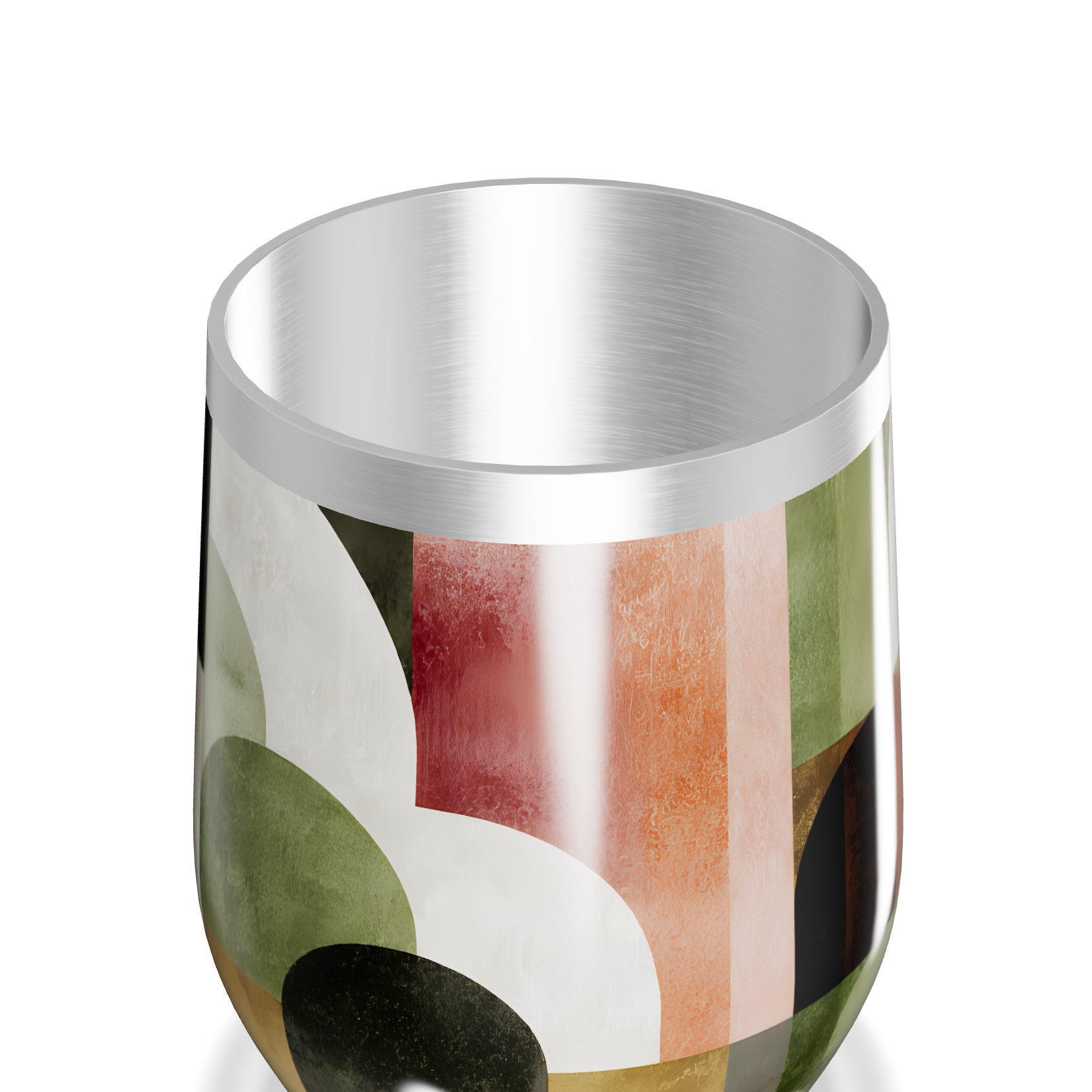 Copo Térmico Slim - Estampa Geométrica Multicolor