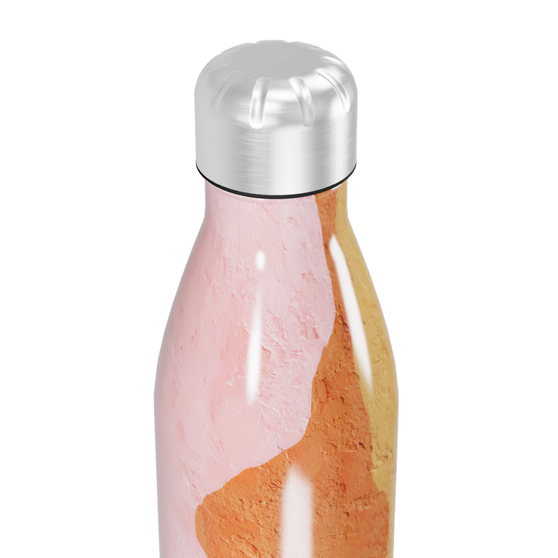 Garrafa Inox - Estampa Abstrata Colorida