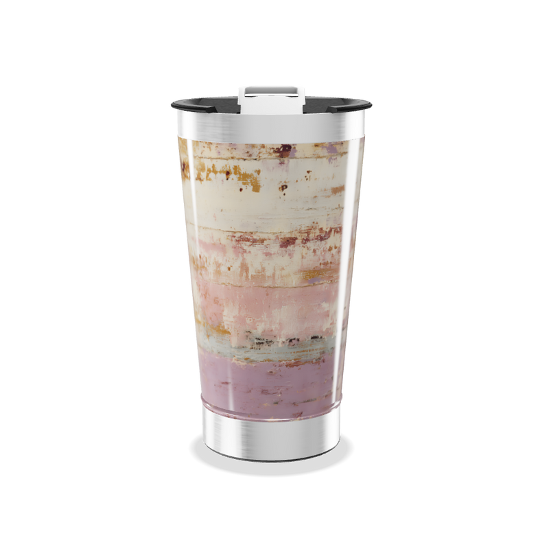 Copo Térmico - Estampa Abstrata Multicolorida