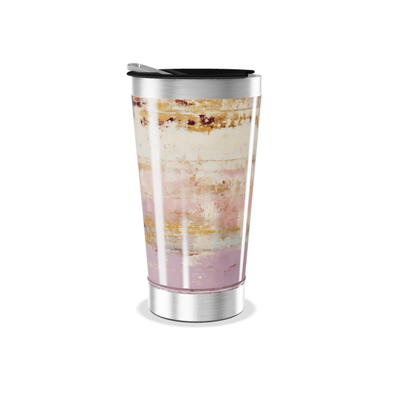 Copo Térmico - Estampa Abstrata Multicolorida