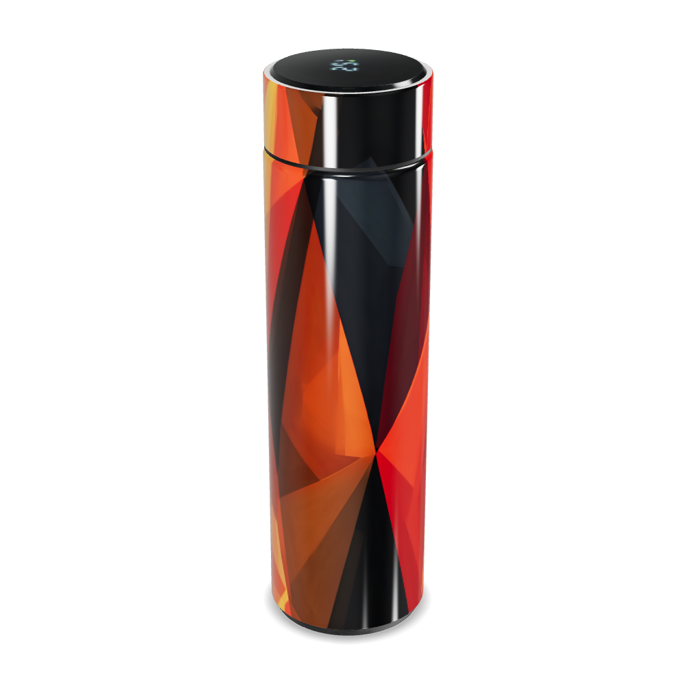 Garrafa Térmica Touch - Vermelha Geométrica