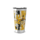 Copo Térmico - Estampa Amarela Abstrata