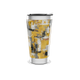 Copo Térmico - Estampa Amarela Abstrata
