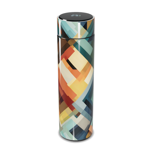 Garrafa Térmica Touch - Estampa Geométrica Colorida