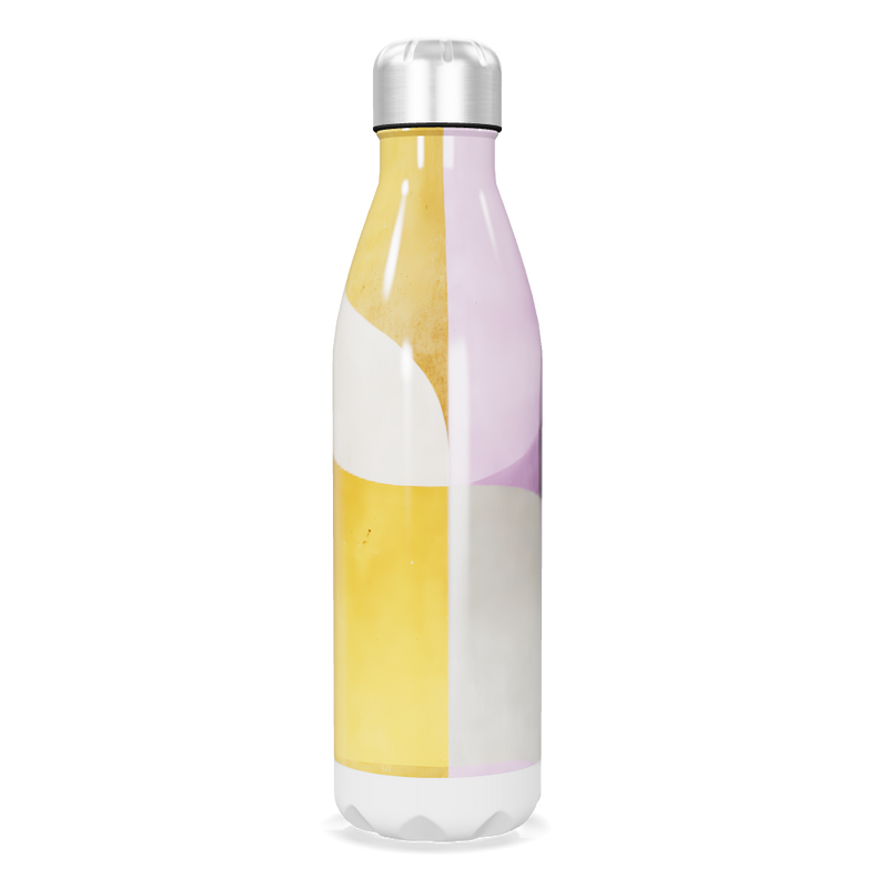Garrafa Inox - Estampa Geométrica Colorida