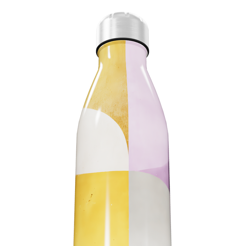 Garrafa Inox - Estampa Geométrica Colorida