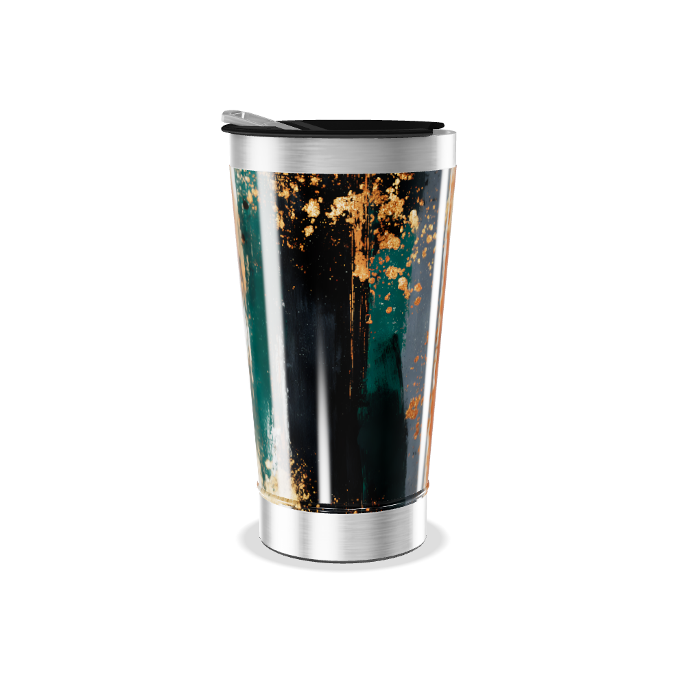 Copo Térmico - Abstrato Multicolorido Aço