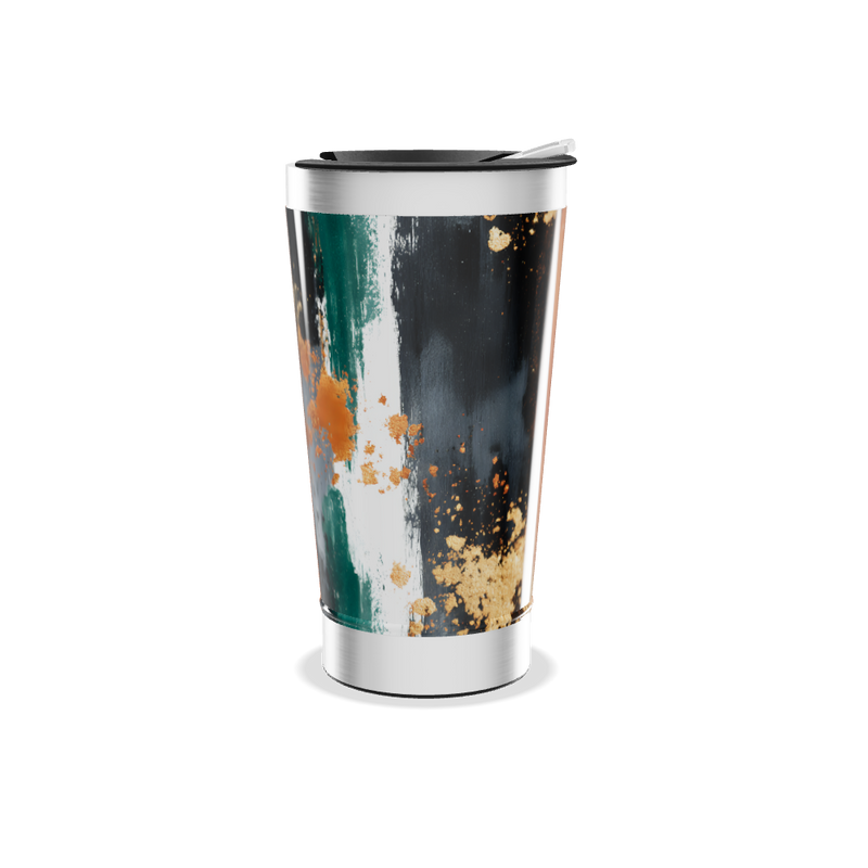 Copo Térmico - Abstrato Multicolorido Aço